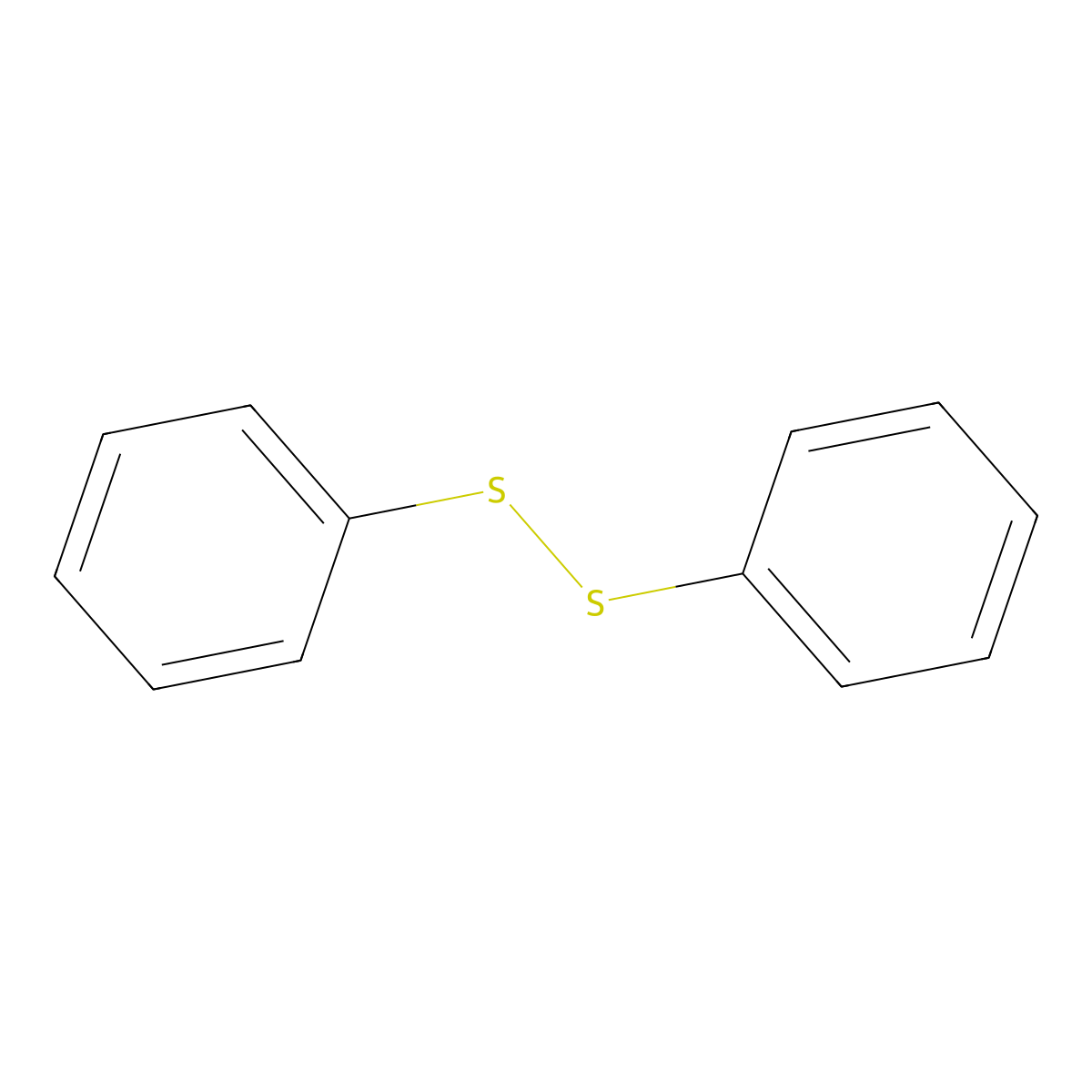 Diphenyl disulfide molecular structure, CAS 882-33-7