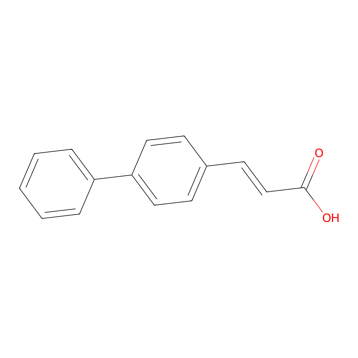 4-Phenylcinnamic acid molecular structure, CAS 88241-65-0