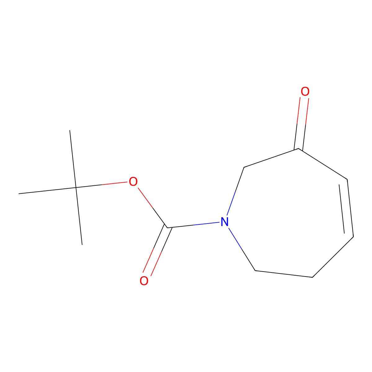 tert-Butyl 3-oxo-2,3,6,7-tetrahydro-1H-azepine-1-carboxylate molecular structure, CAS 882529-68-2