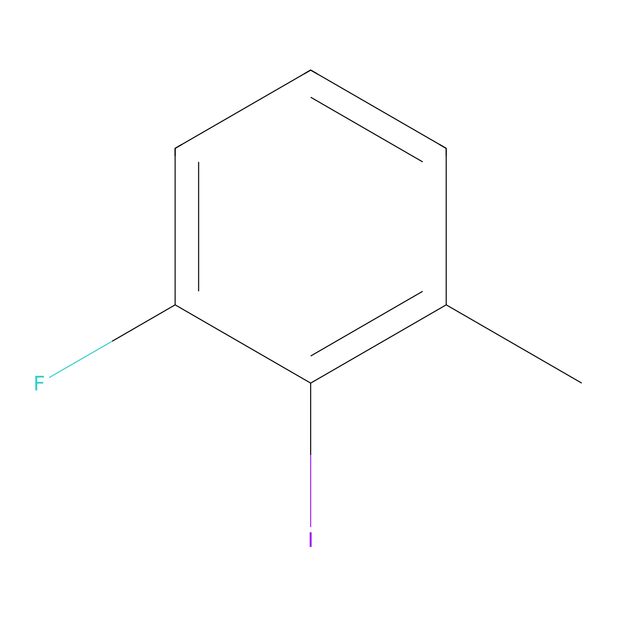 1-Fluoro-2-iodo-3-methylbenzene molecular structure, CAS 883502-14-5