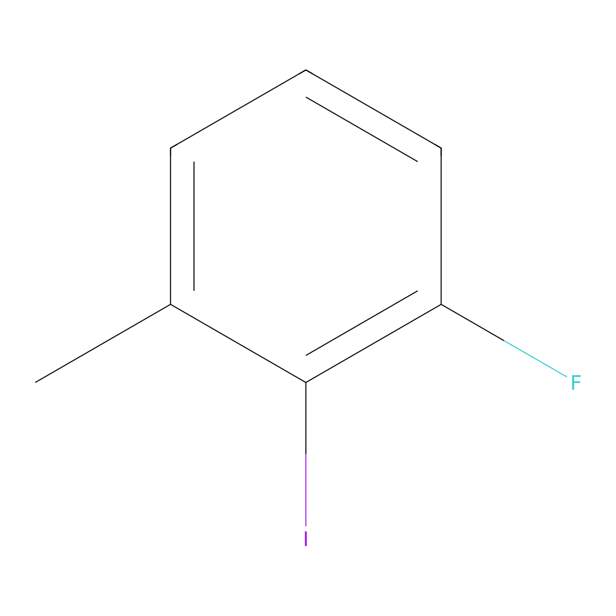 1-Fluoro-2-iodo-3-methylbenzene molecular structure, CAS 883502-14-5