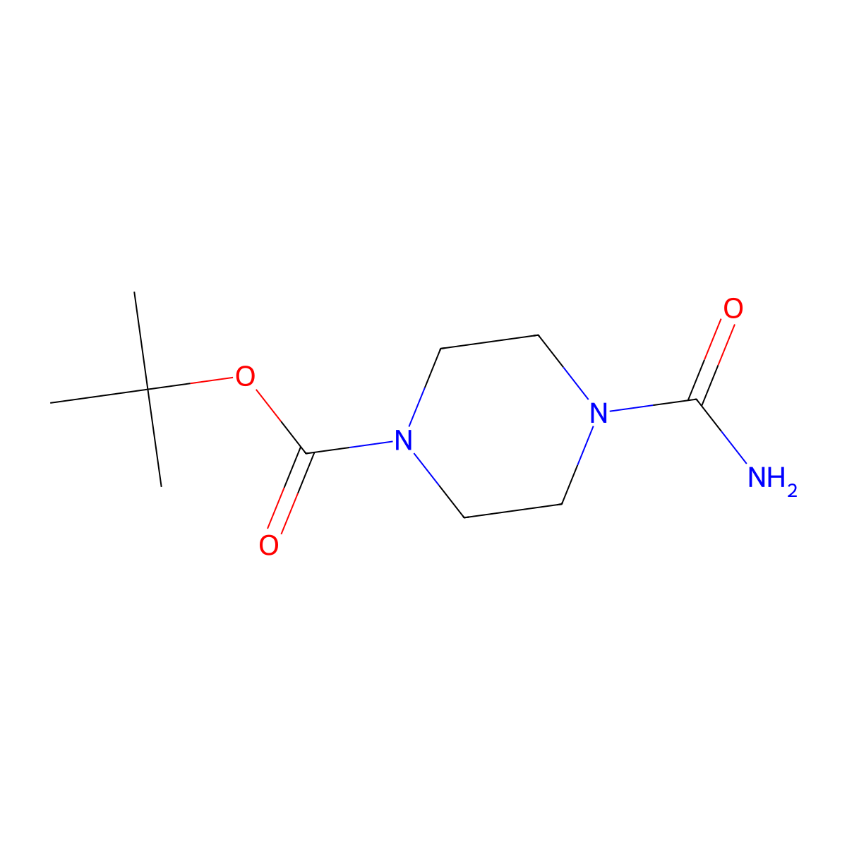 tert-Butyl 4-carbamoylpiperazine-1-carboxylate molecular structure, CAS 883554-88-9
