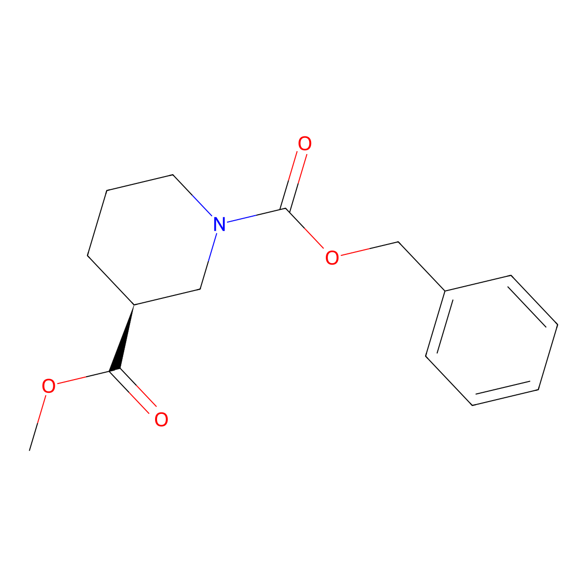 (S)-Methyl 1-cbz-piperidine-3-carboxylate molecular structure, CAS 88466-73-3