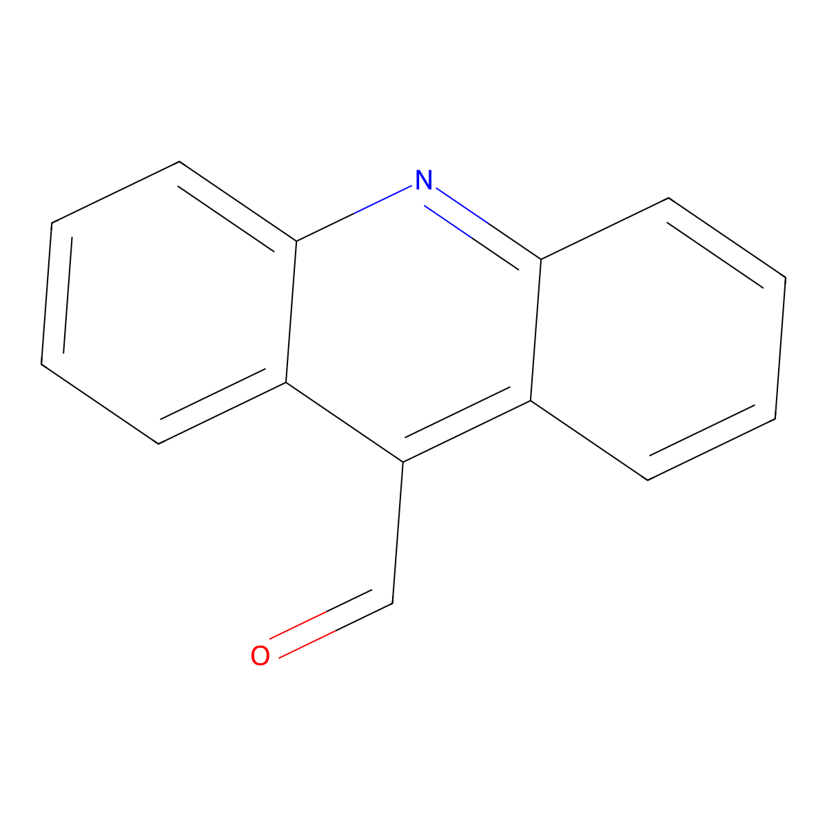 9-Acridinecarboxaldehyde molecular structure, CAS 885-23-4