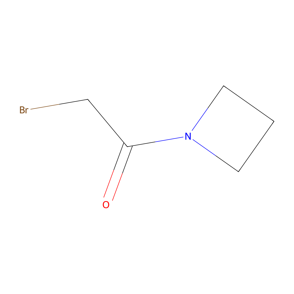N-Bromoacetylazetidine molecular structure, CAS 885267-00-5