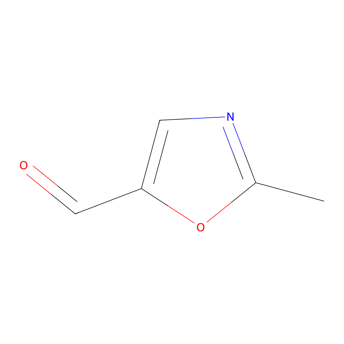 2-Methyl-1,3-oxazole-5-carbaldehyde molecular structure, CAS 885273-42-7