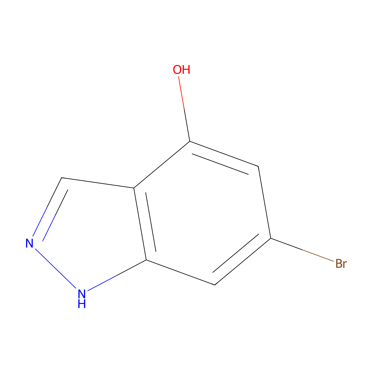 6-Bromo-1H-indazol-4-ol molecular structure, CAS 885518-77-4