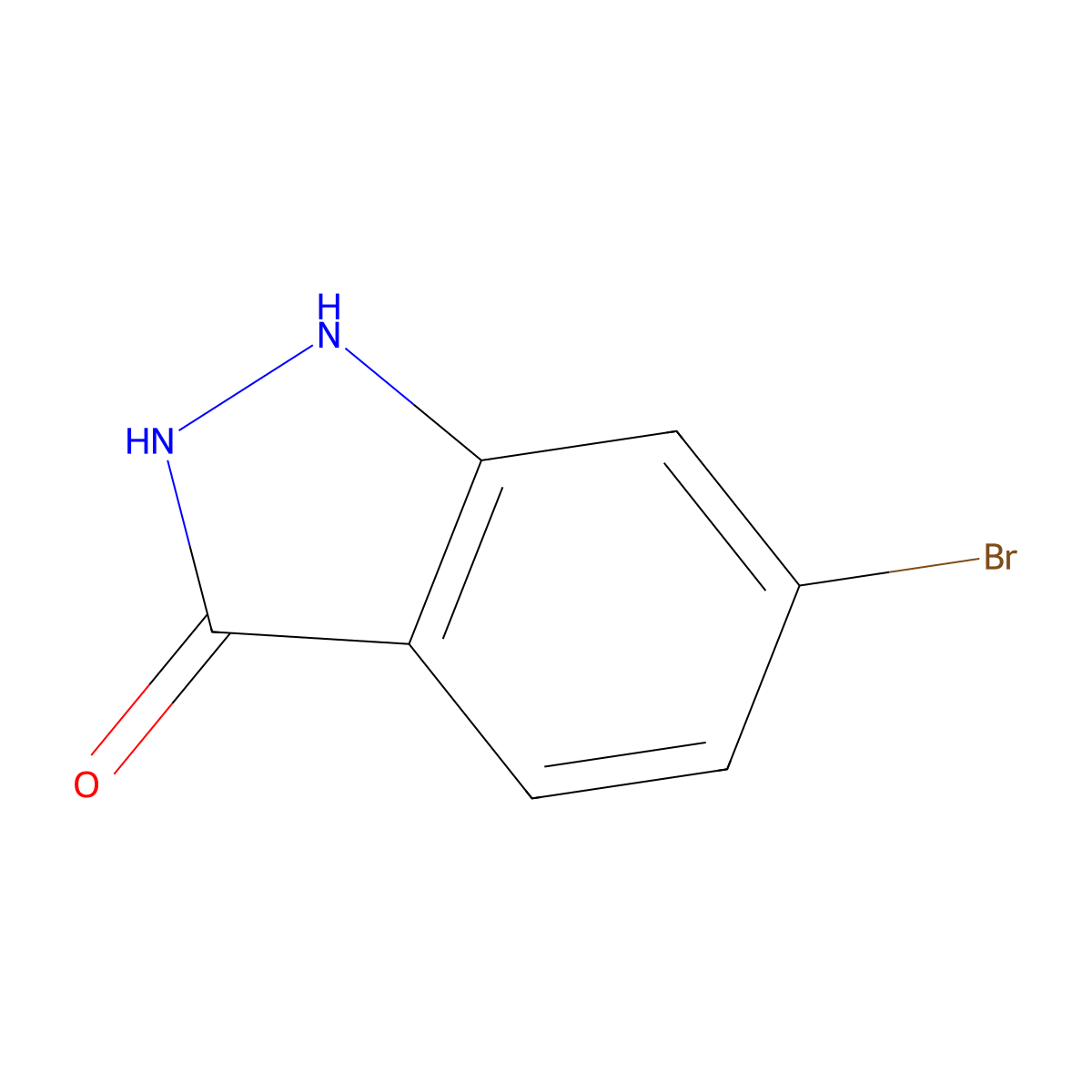 6-Bromo-1,2-dihydro-3H-indazol-3-one molecular structure, CAS 885521-92-6
