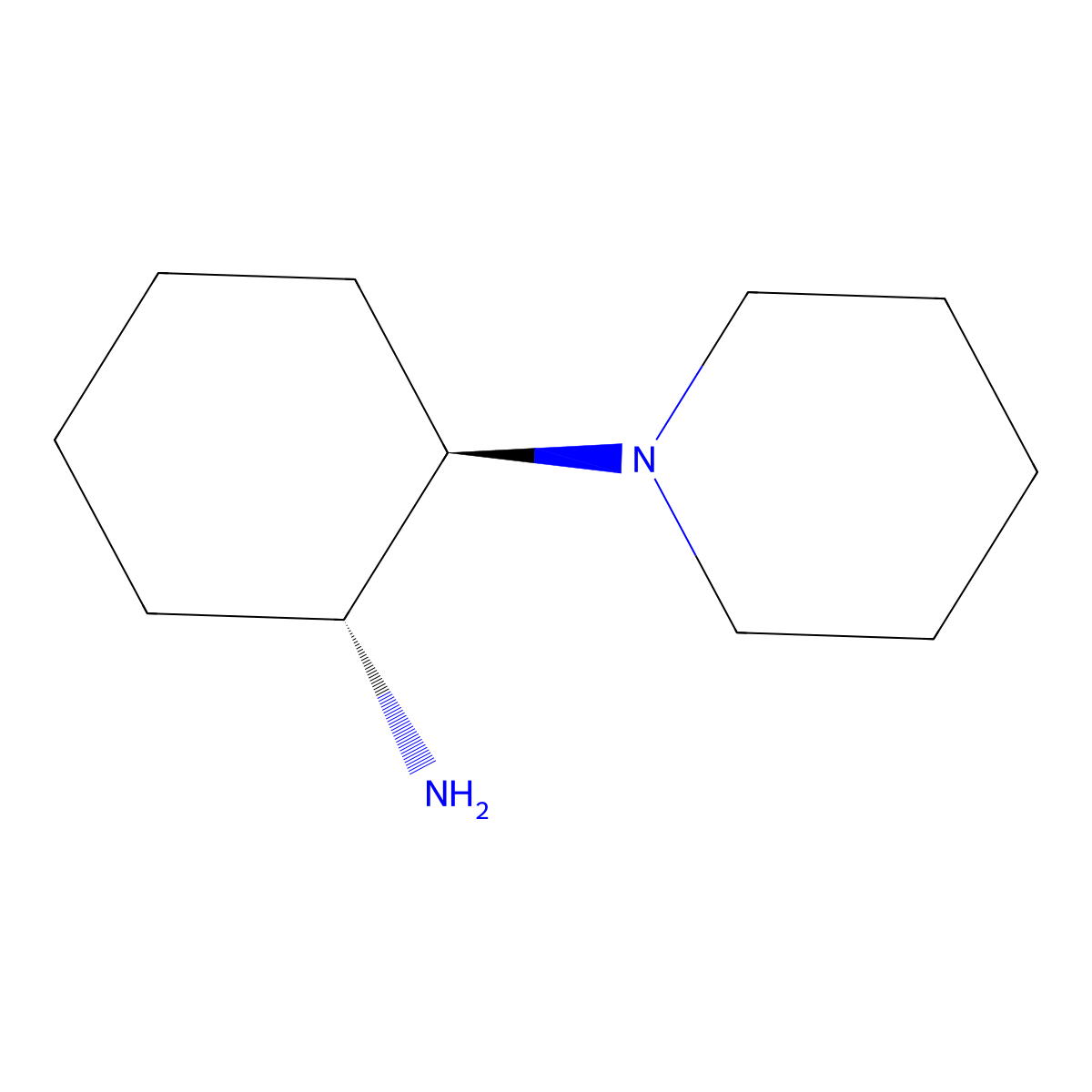(1R,2R)-2-(Piperidin-1-yl)cyclohexanamine molecular structure, CAS 885677-91-8