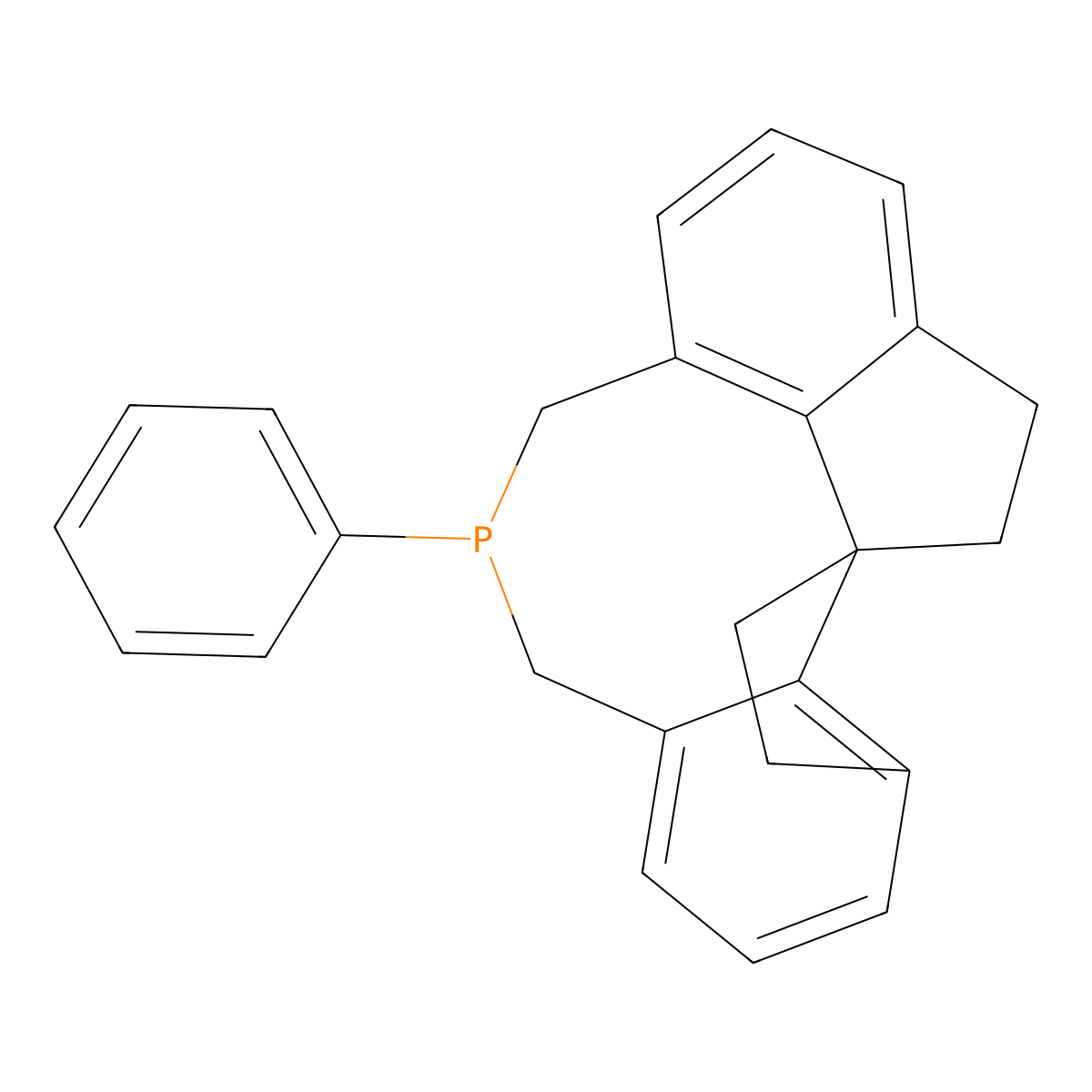 (11aS)-12-Phenyl-4,5,6,7,12,13-hexahydro-11H-diindeno[7,1-cd:1',7'-ef]phosphocine , (S)-SITCP molecular structure, CAS 885701-78-0
