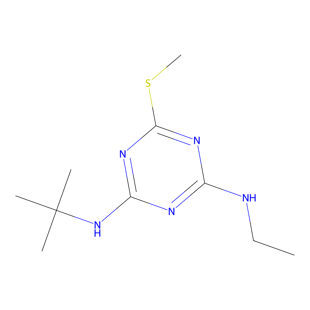 Terbutryn molecular structure, CAS 886-50-0