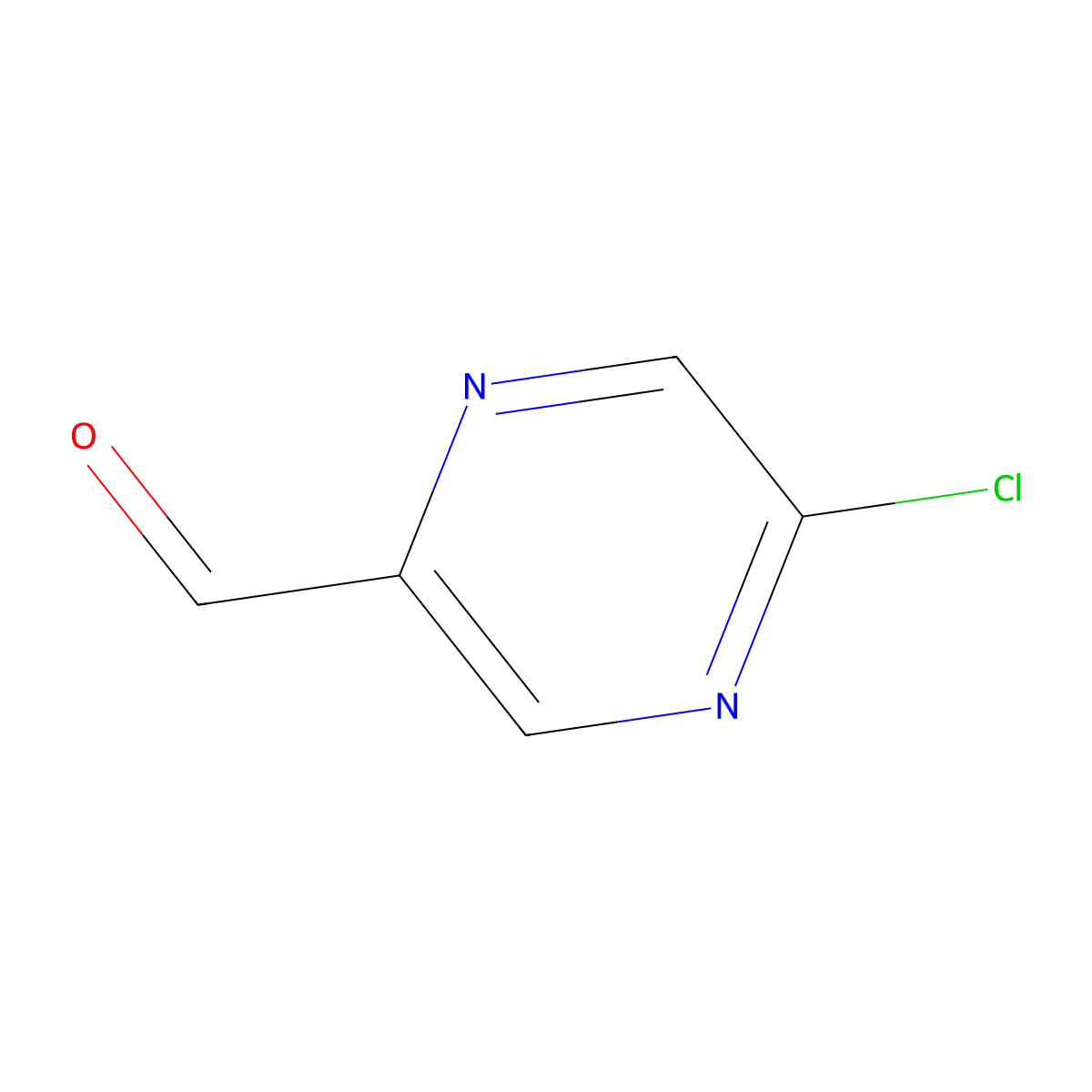5-Chloropyrazine-2-carbaldehyde molecular structure, CAS 88625-24-5