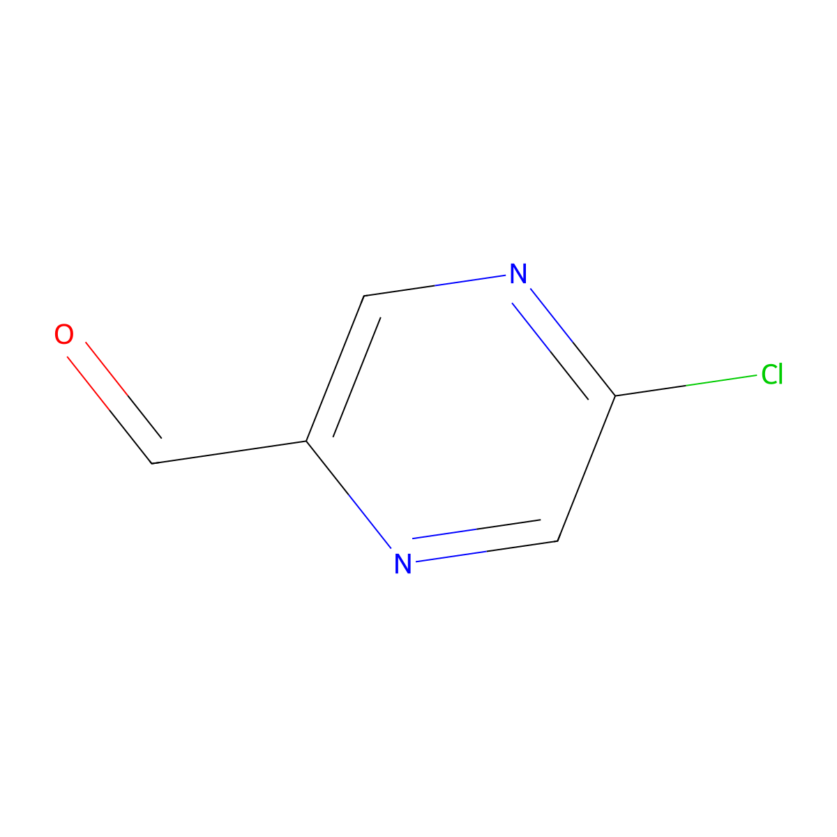 5-Chloropyrazine-2-carbaldehyde molecular structure, CAS 88625-24-5
