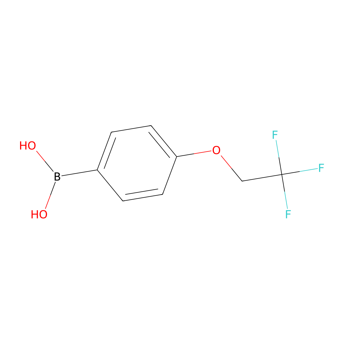 4-(2,2,2-Trifluoroethoxy)benzeneboronic acid molecular structure, CAS 886536-37-4