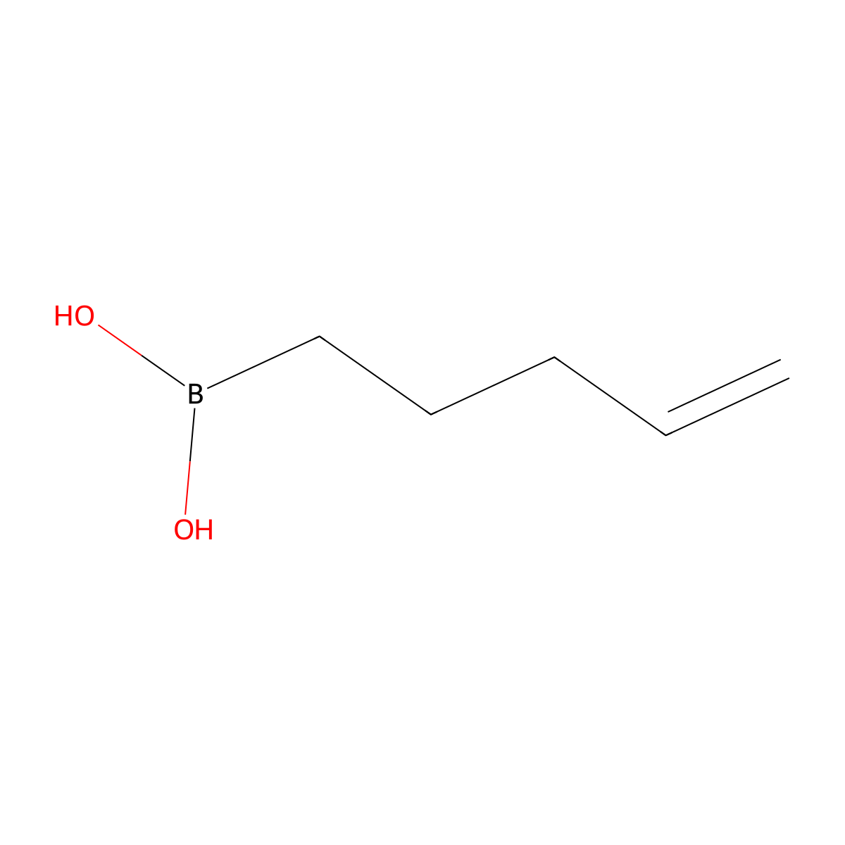 4-Pentenylboronic acid molecular structure, CAS 886747-03-1