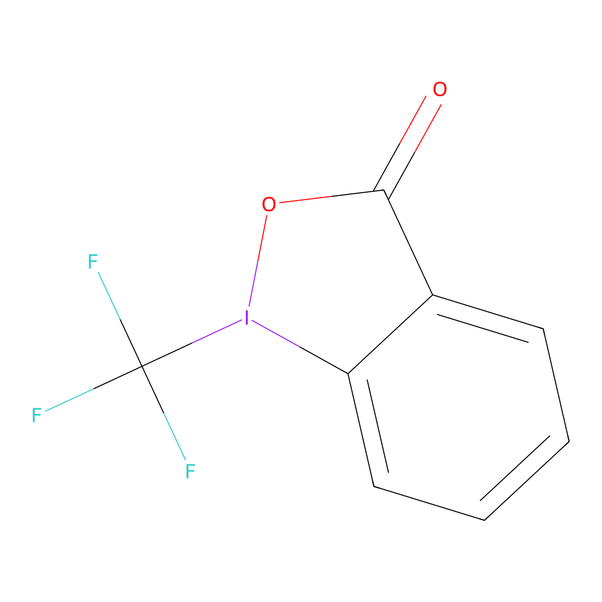 1-trifluoromethyl-1,2-benziodoxol-3(1H)-one molecular structure, CAS 887144-94-7