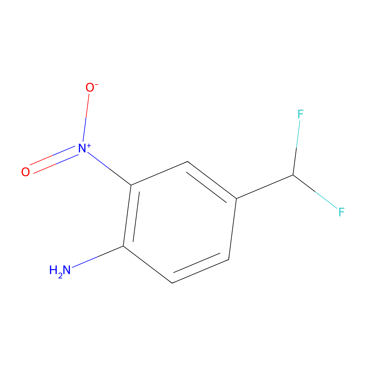 4-(Difluoromethyl)-2-nitroaniline molecular structure, CAS 887412-09-1