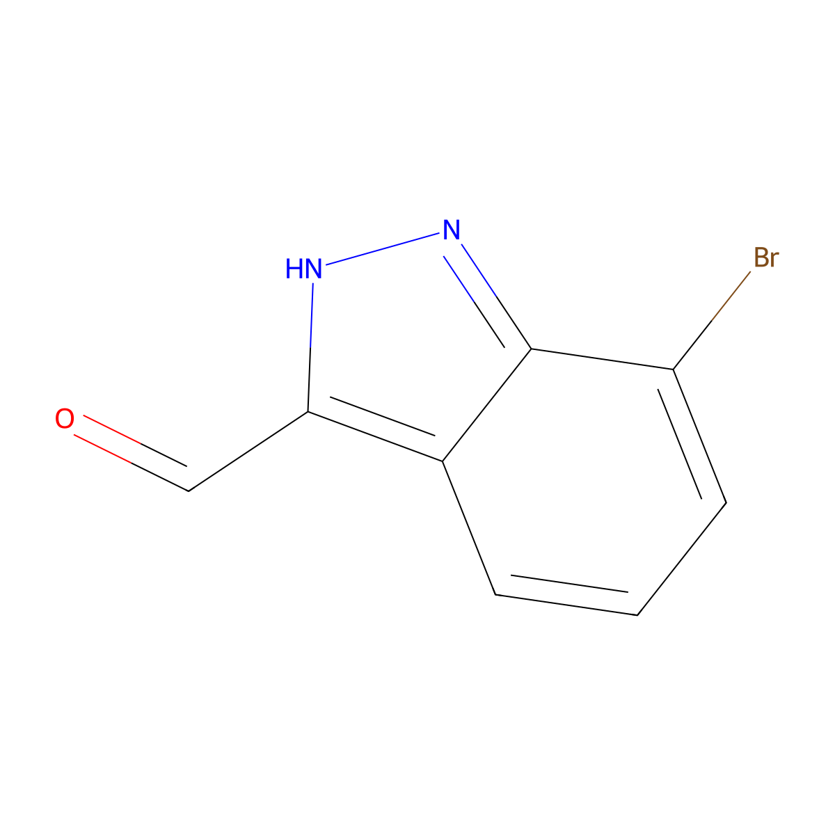7-Bromo-1H-indazole-3-carbaldehyde molecular structure, CAS 887576-89-8