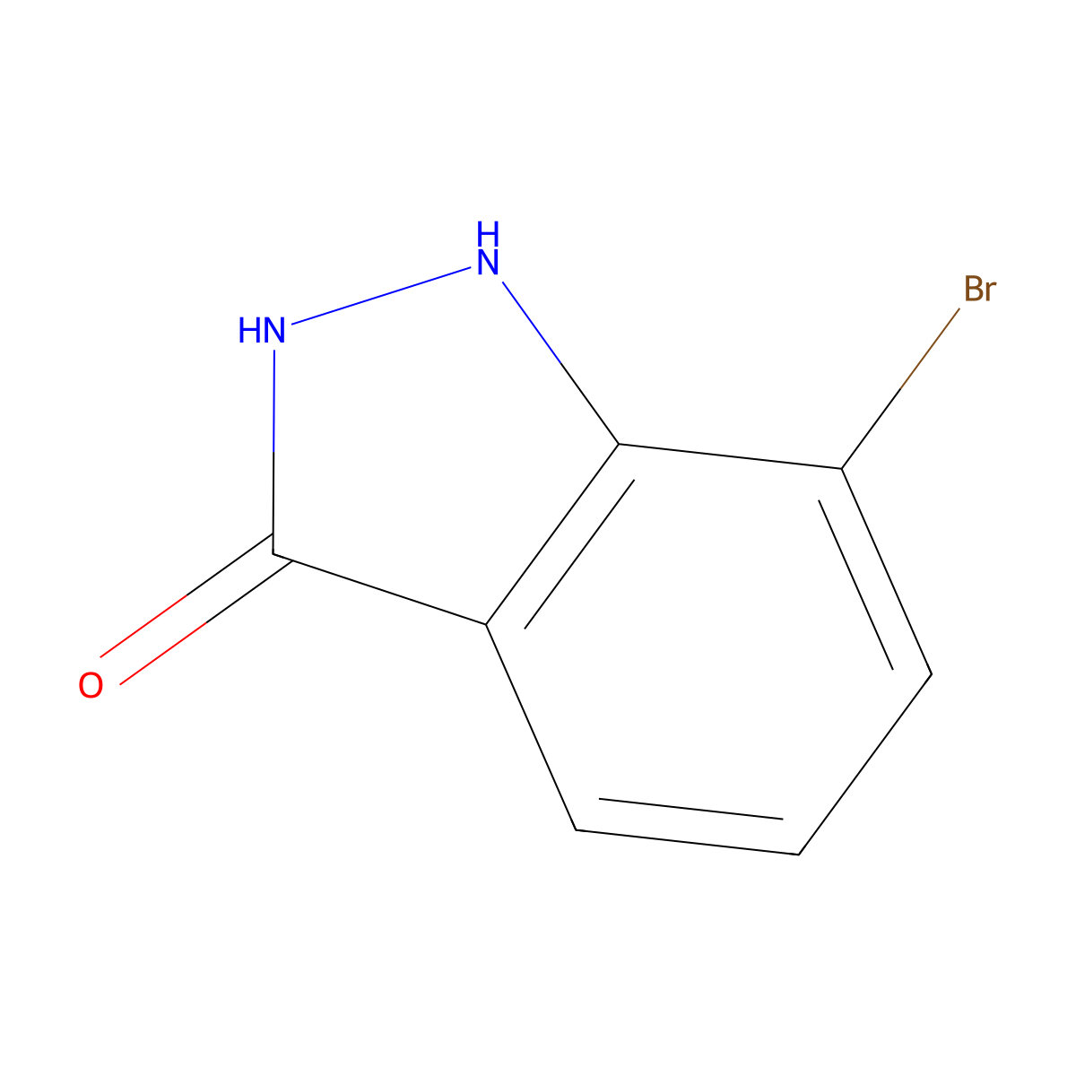 7-bromo-1H-indazol-3-ol molecular structure, CAS 887578-57-6