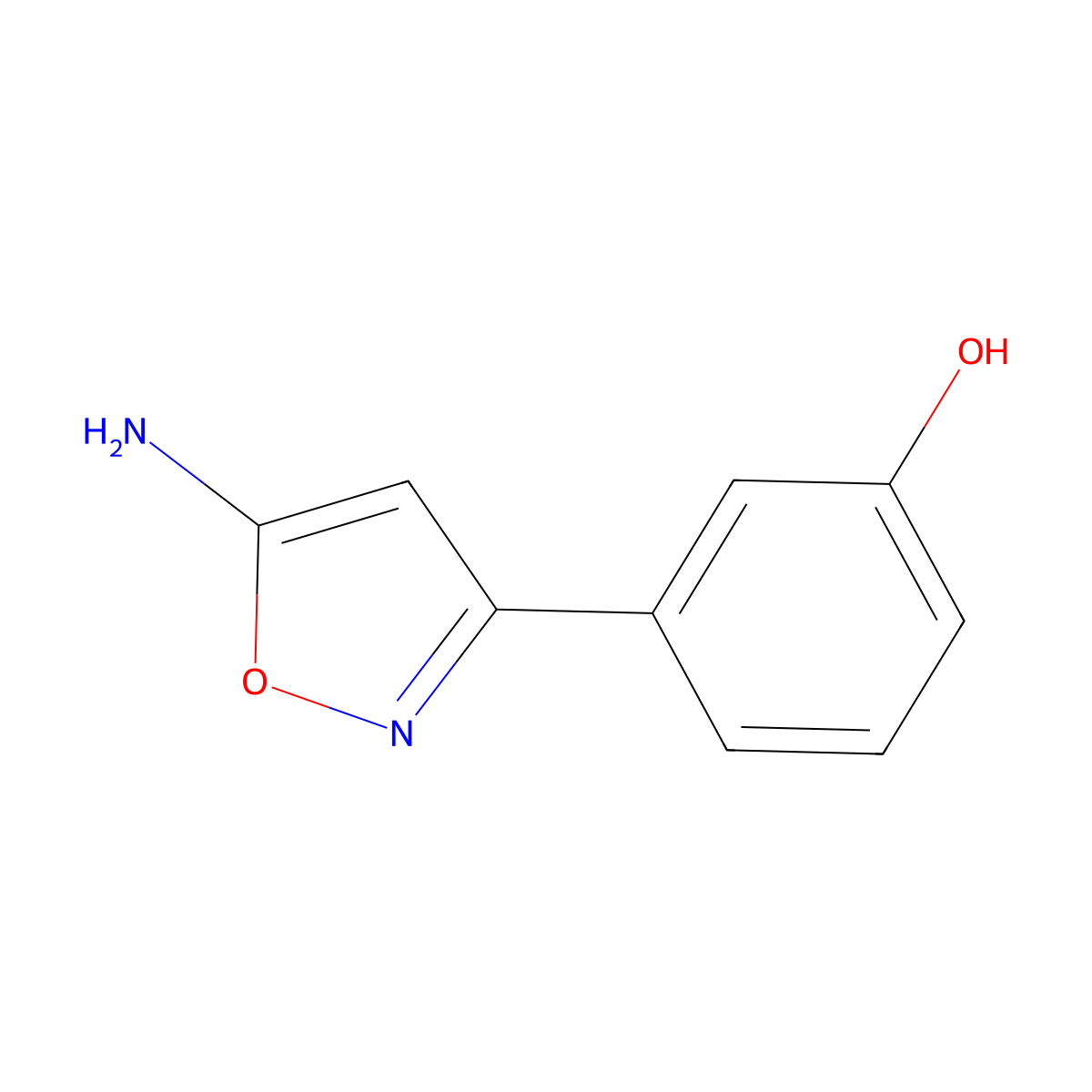 3-(5-Aminoisoxazol-3-yl)phenol molecular structure, CAS 887591-58-4