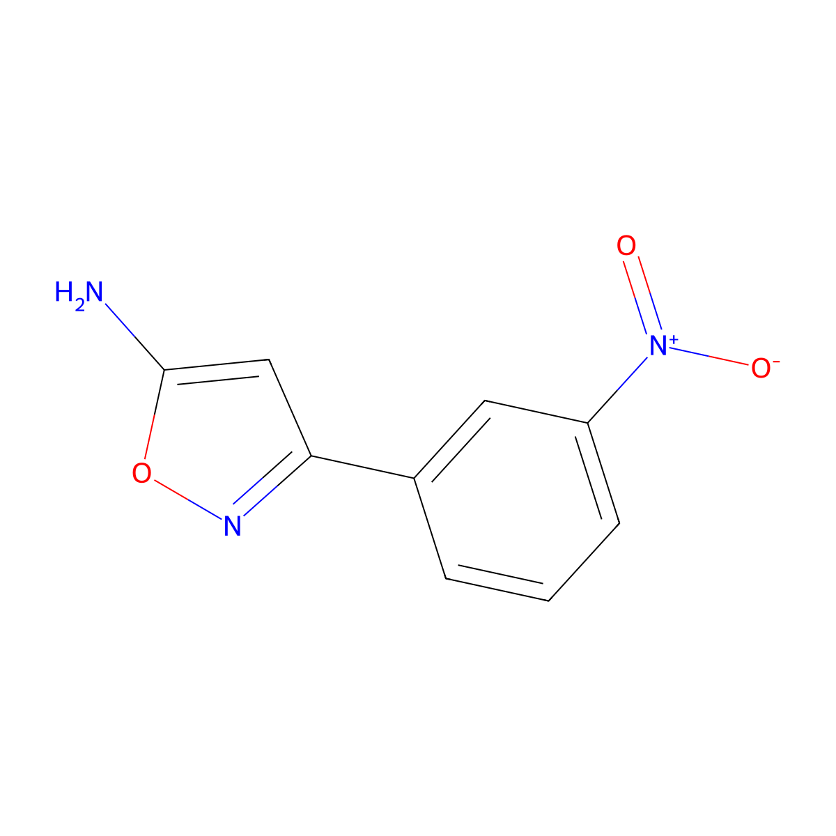3-(3-Nitrophenyl)isoxazol-5-amine molecular structure, CAS 887591-64-2