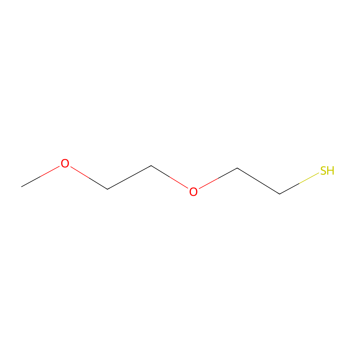 2-(2-Methoxyethoxy)ethane-1-thiol molecular structure, CAS 88778-21-6