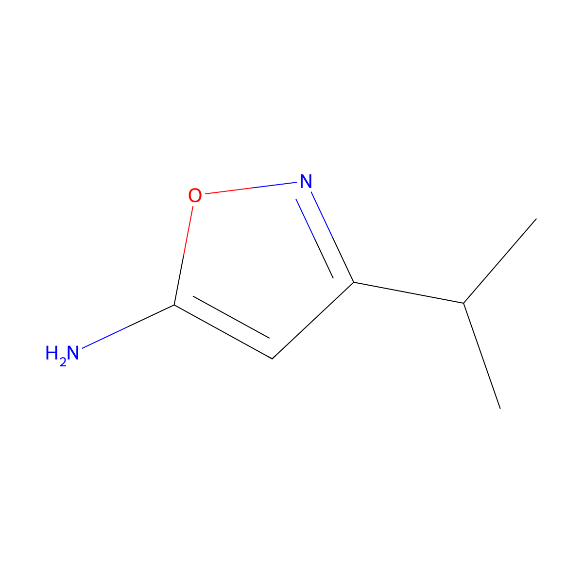 3-(Propan-2-yl)-1,2-oxazol-5-amine molecular structure, CAS 88786-11-2