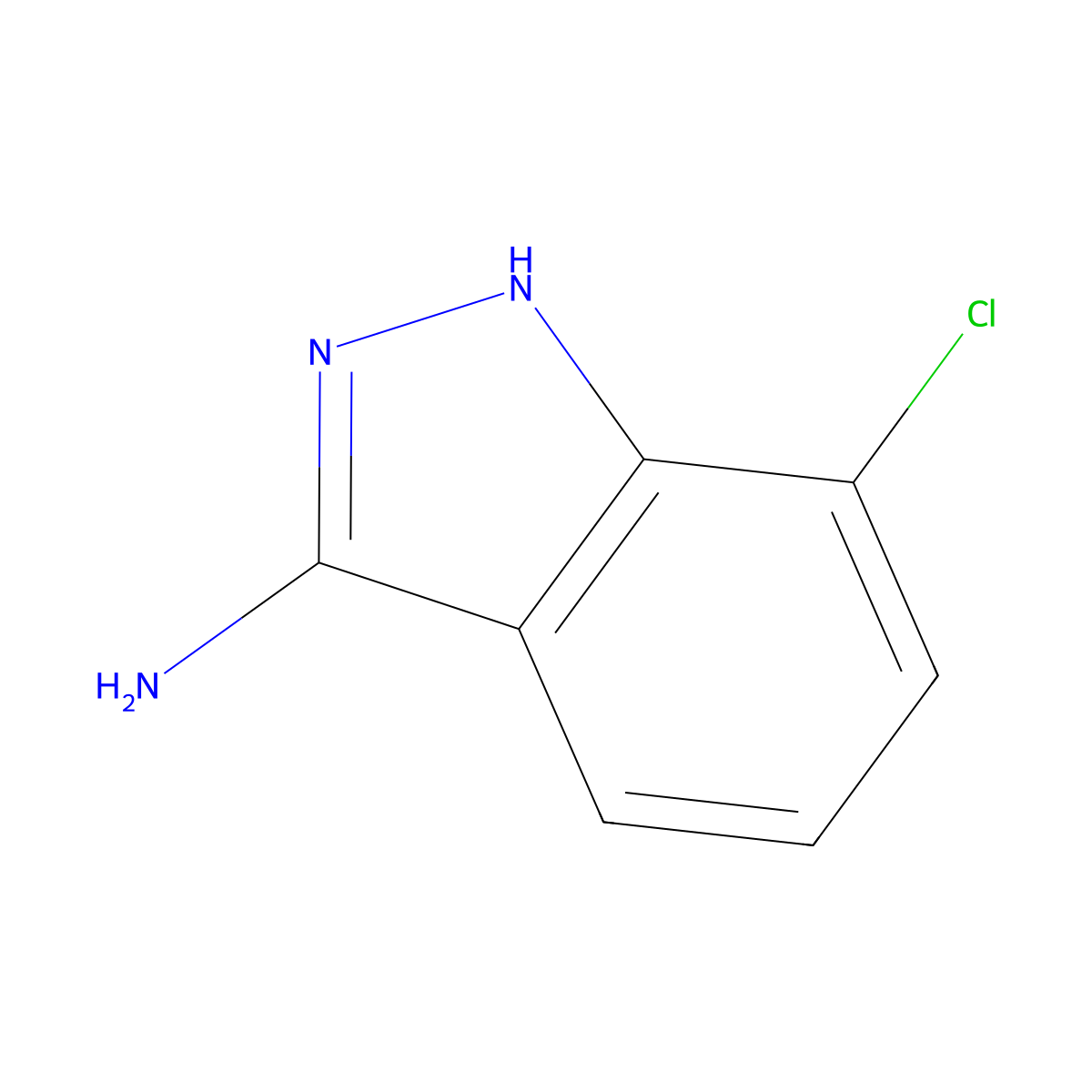 7-Chloro-1H-indazol-3-amine molecular structure, CAS 88805-67-8