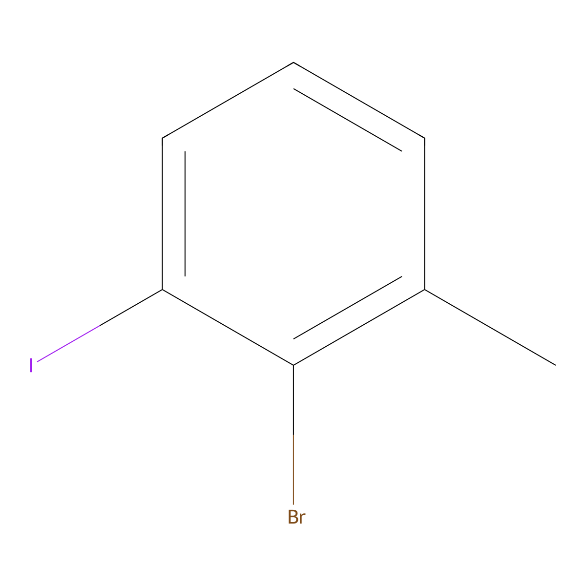 2-Bromo-1-iodo-3-methylbenzene molecular structure, CAS 888214-21-9