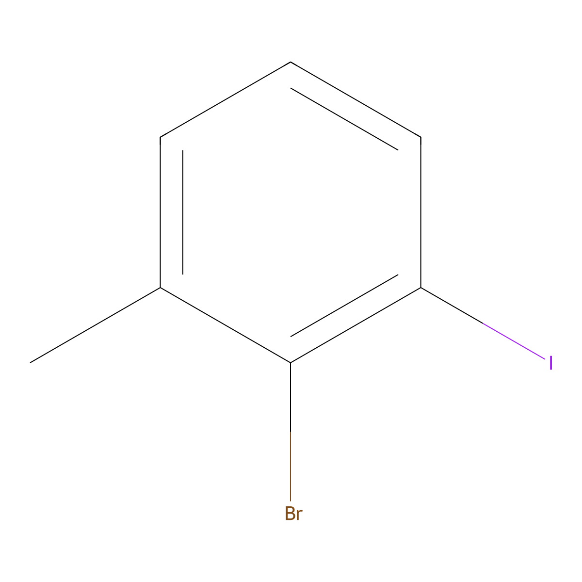 2-Bromo-1-iodo-3-methylbenzene molecular structure, CAS 888214-21-9