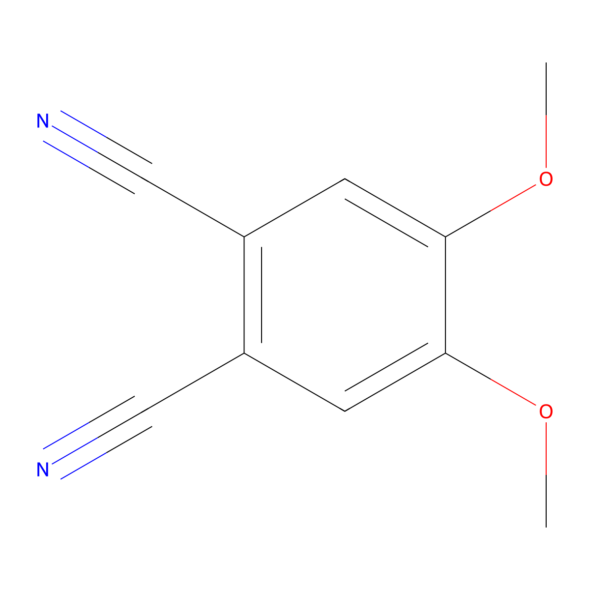 1,2-Benzenedicarbonitrile, 4,5-dimethoxy- molecular structure, CAS 88946-67-2