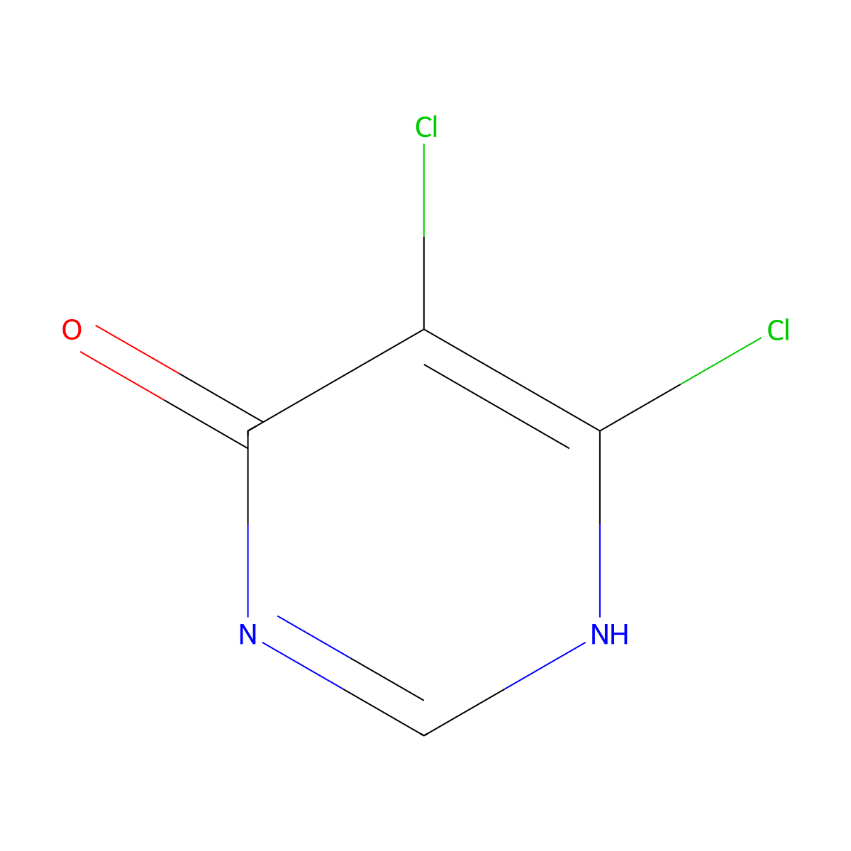 5,6-dichloro-1H-pyrimidin-4-one molecular structure, CAS 88982-91-6