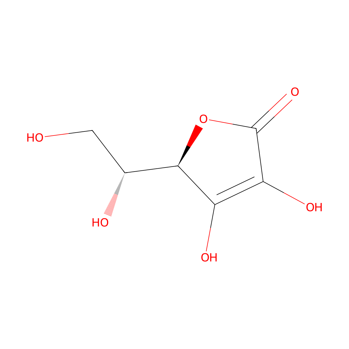 Erythorbic Acid molecular structure, CAS 89-65-6