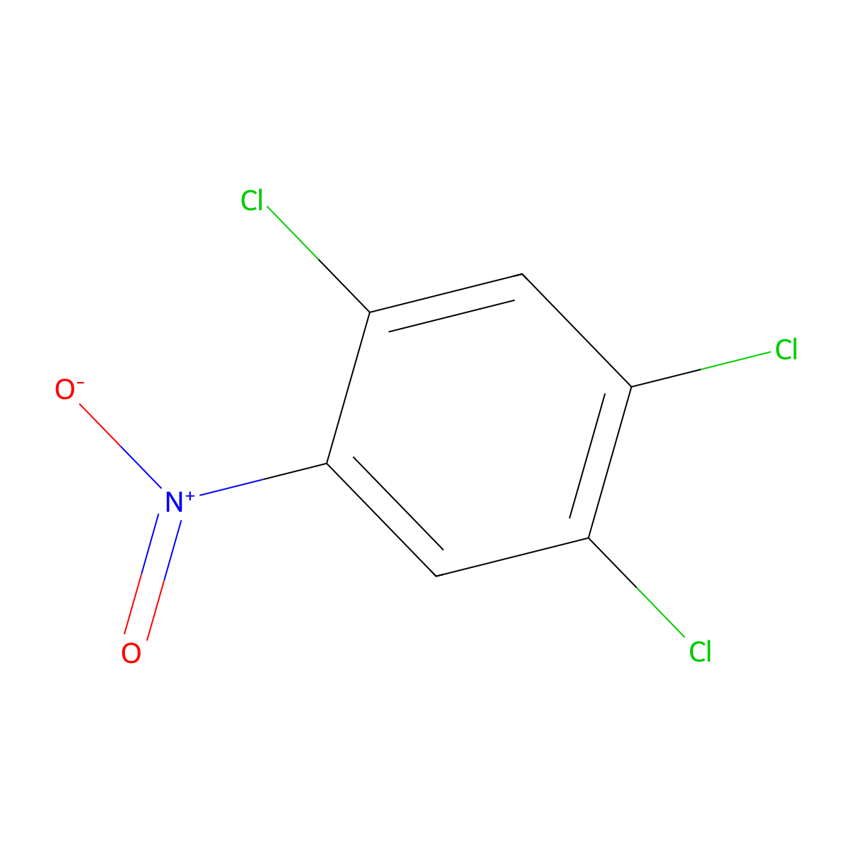 2,4,5-Trichloronitrobenzene molecular structure, CAS 89-69-0