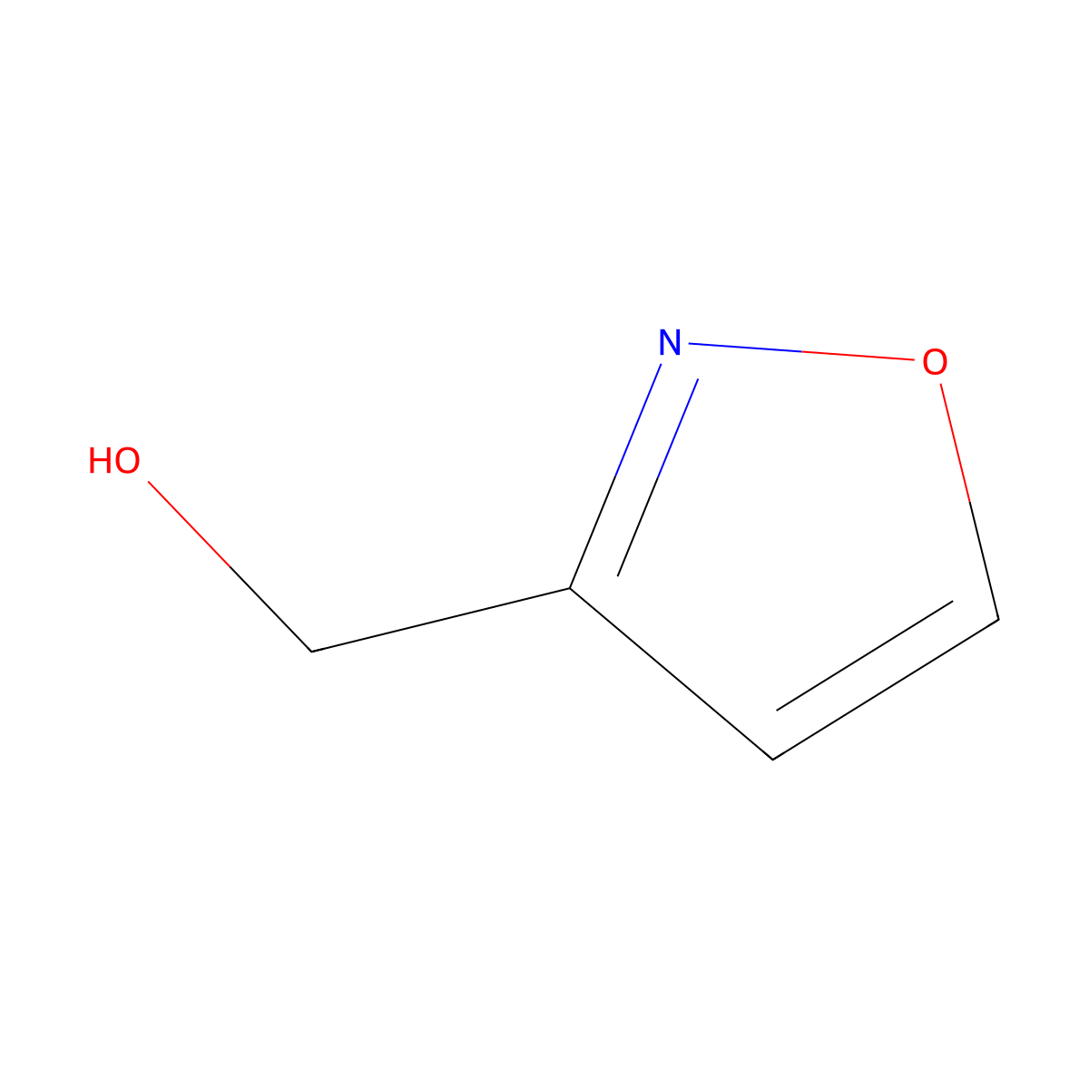1,2-Oxazol-3-ylmethanol molecular structure, CAS 89102-73-8