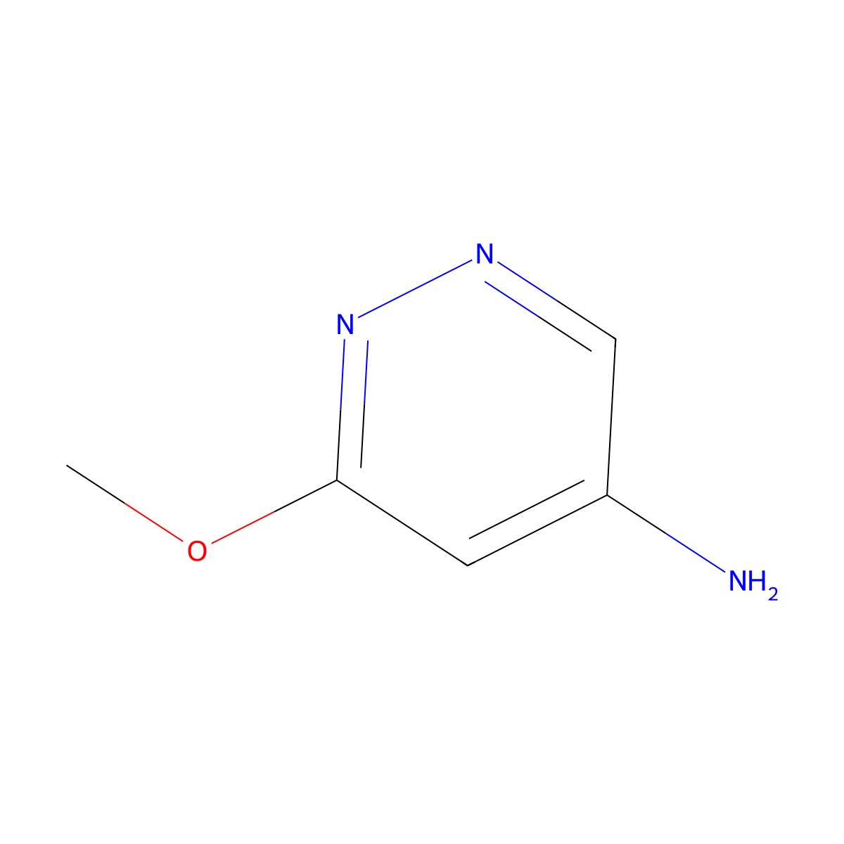 6-Methoxy-4-pyridazinamine molecular structure, CAS 89179-64-6