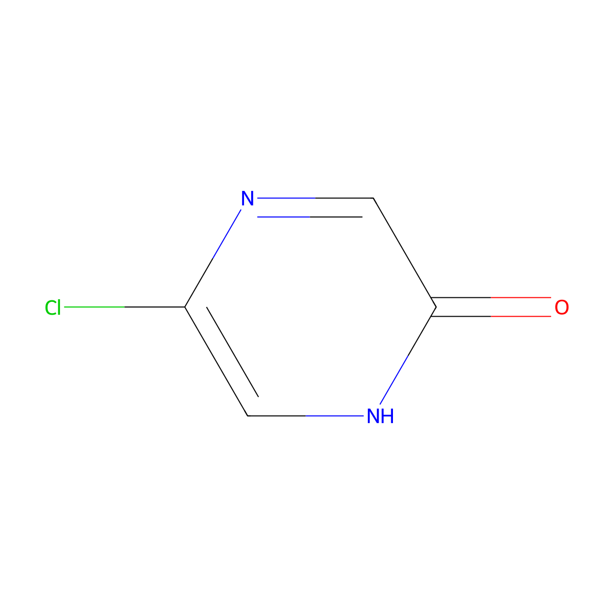5-Chloro-2-hydroxypyrazine molecular structure, CAS 89180-45-0