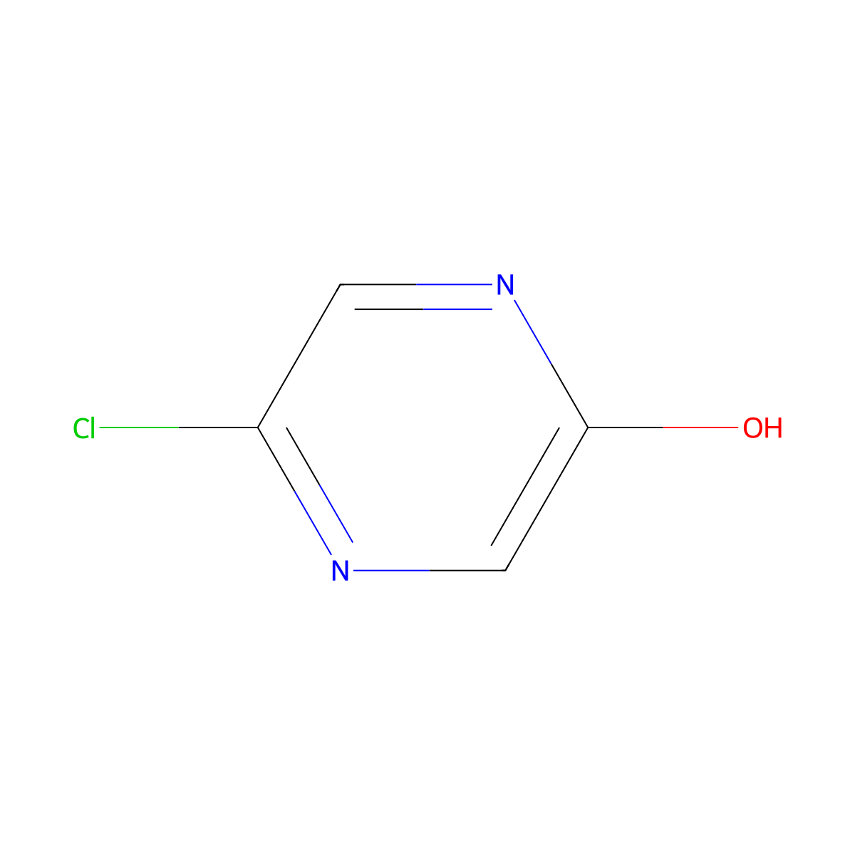 5-Chloro-2-hydroxypyrazine molecular structure, CAS 89180-45-0