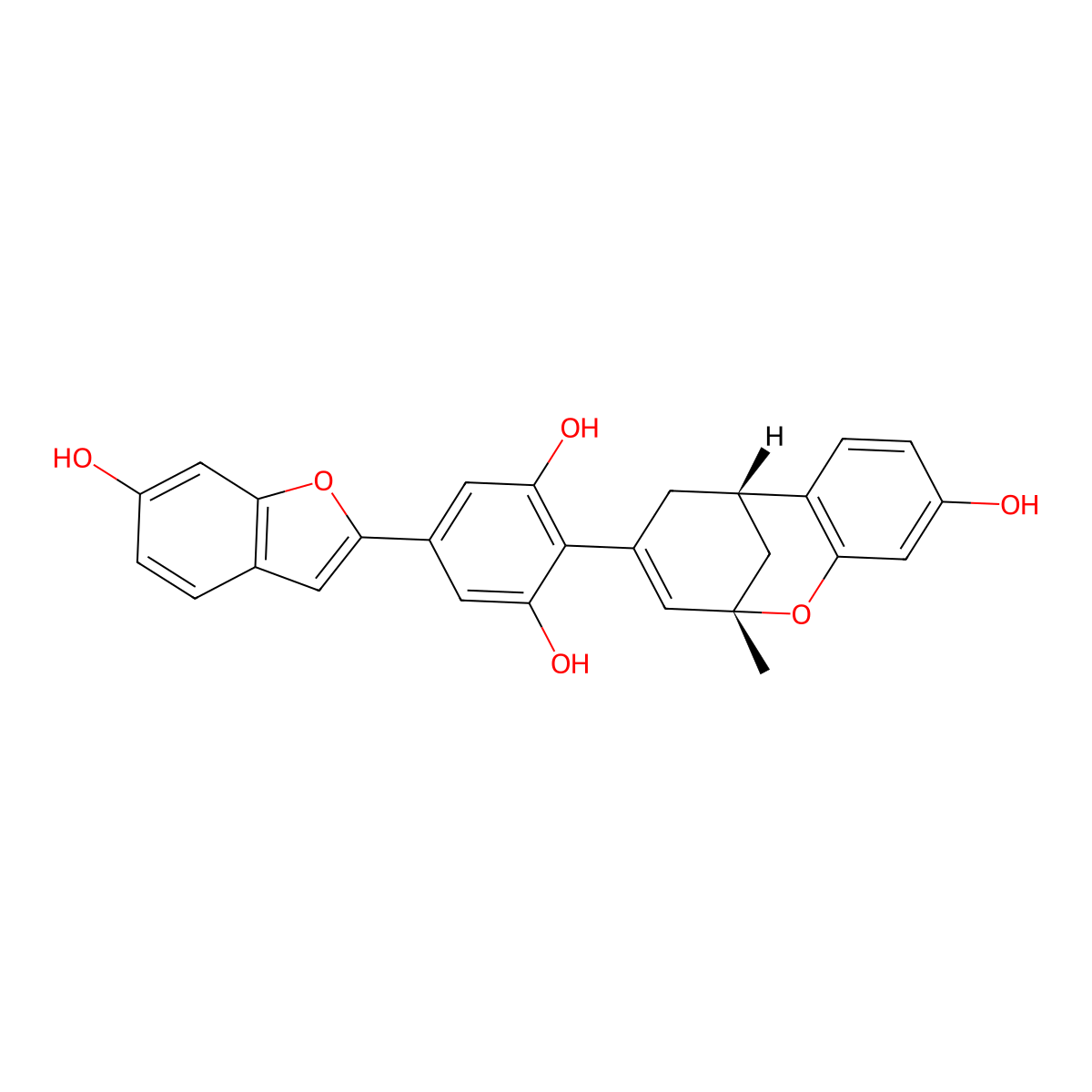 Mulberrofuran H molecular structure, CAS 89199-99-5