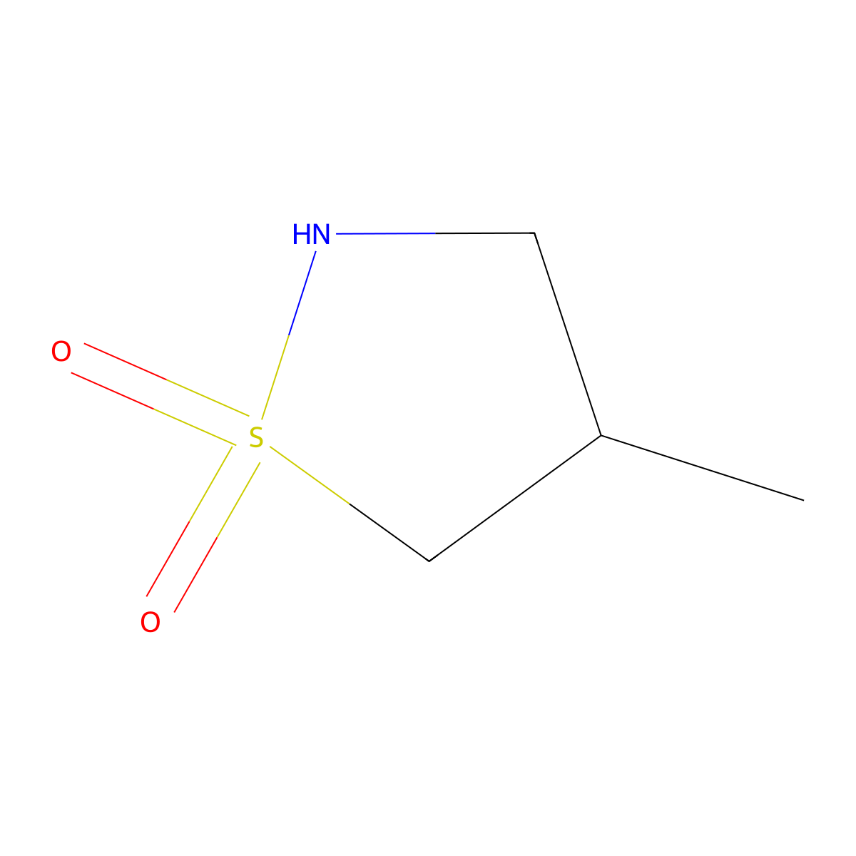 4-Methylisothiazolidine 1,1-dioxide molecular structure, CAS 89211-22-3