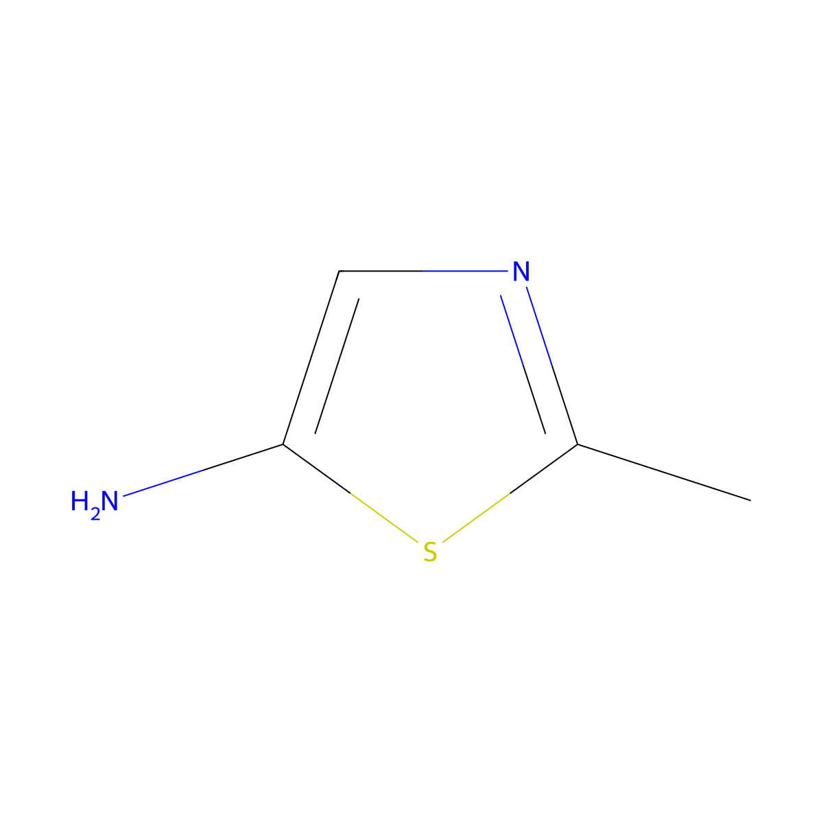 2-Methyl-1,3-thiazol-5-amine molecular structure, CAS 89281-44-7