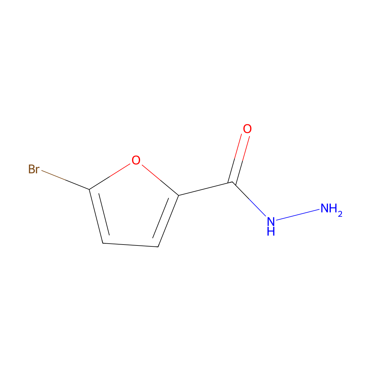 5-Bromofuran-2-carbohydrazide molecular structure, CAS 89282-37-1