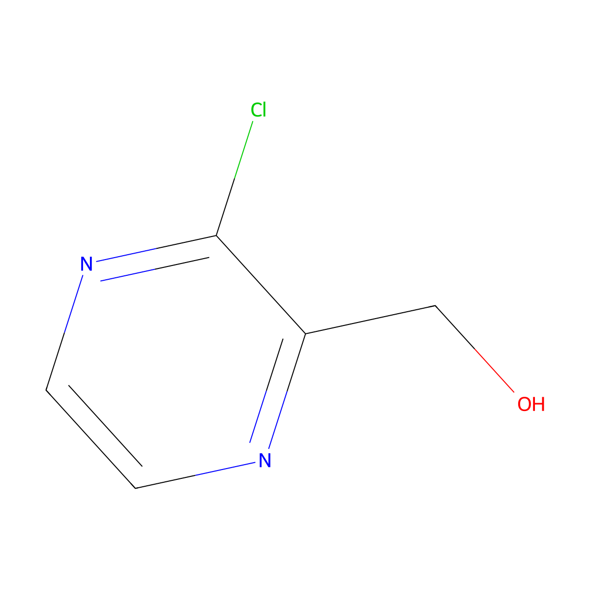 (3-Chloropyrazin-2-yl)methanol molecular structure, CAS 89283-32-9