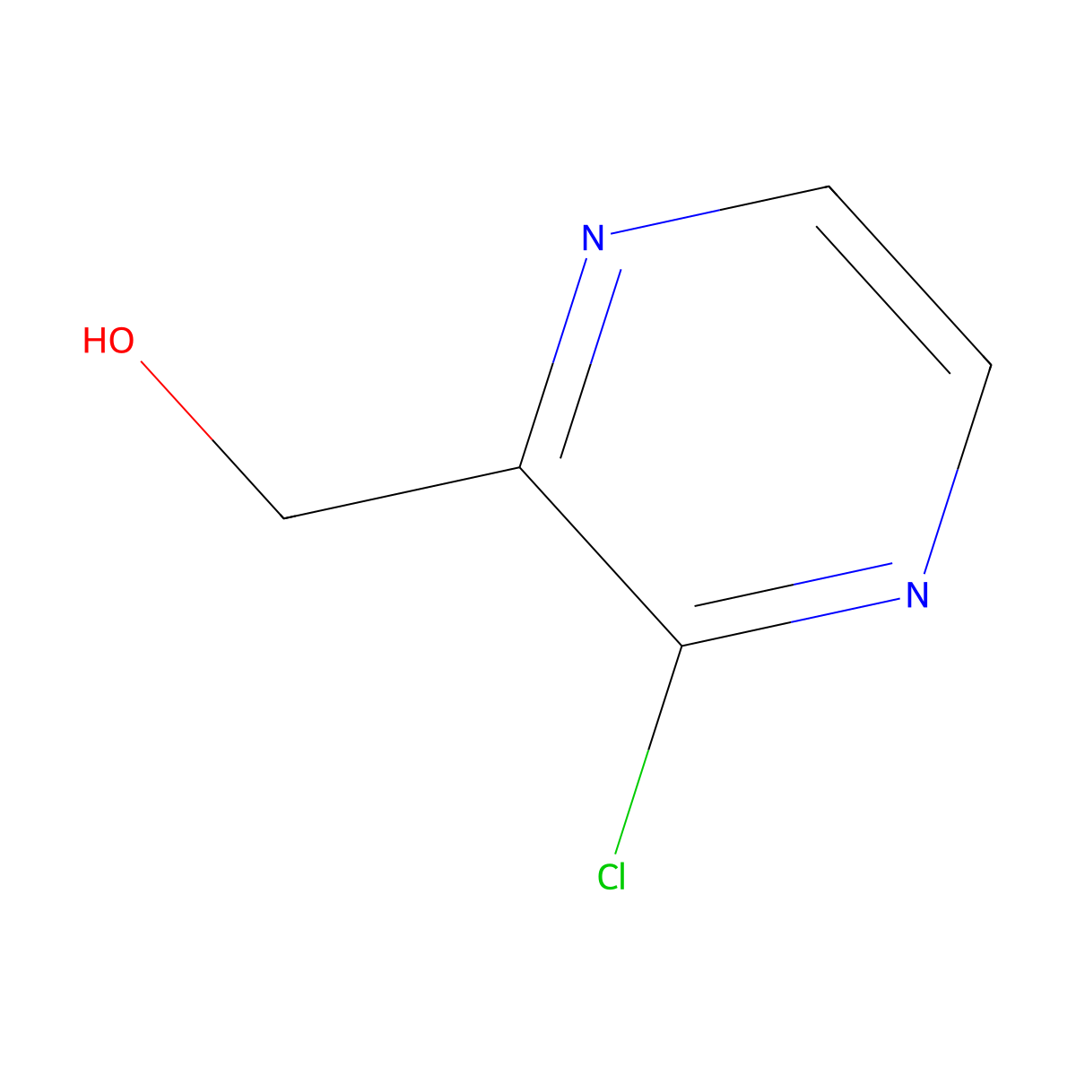 (3-Chloropyrazin-2-yl)methanol molecular structure, CAS 89283-32-9