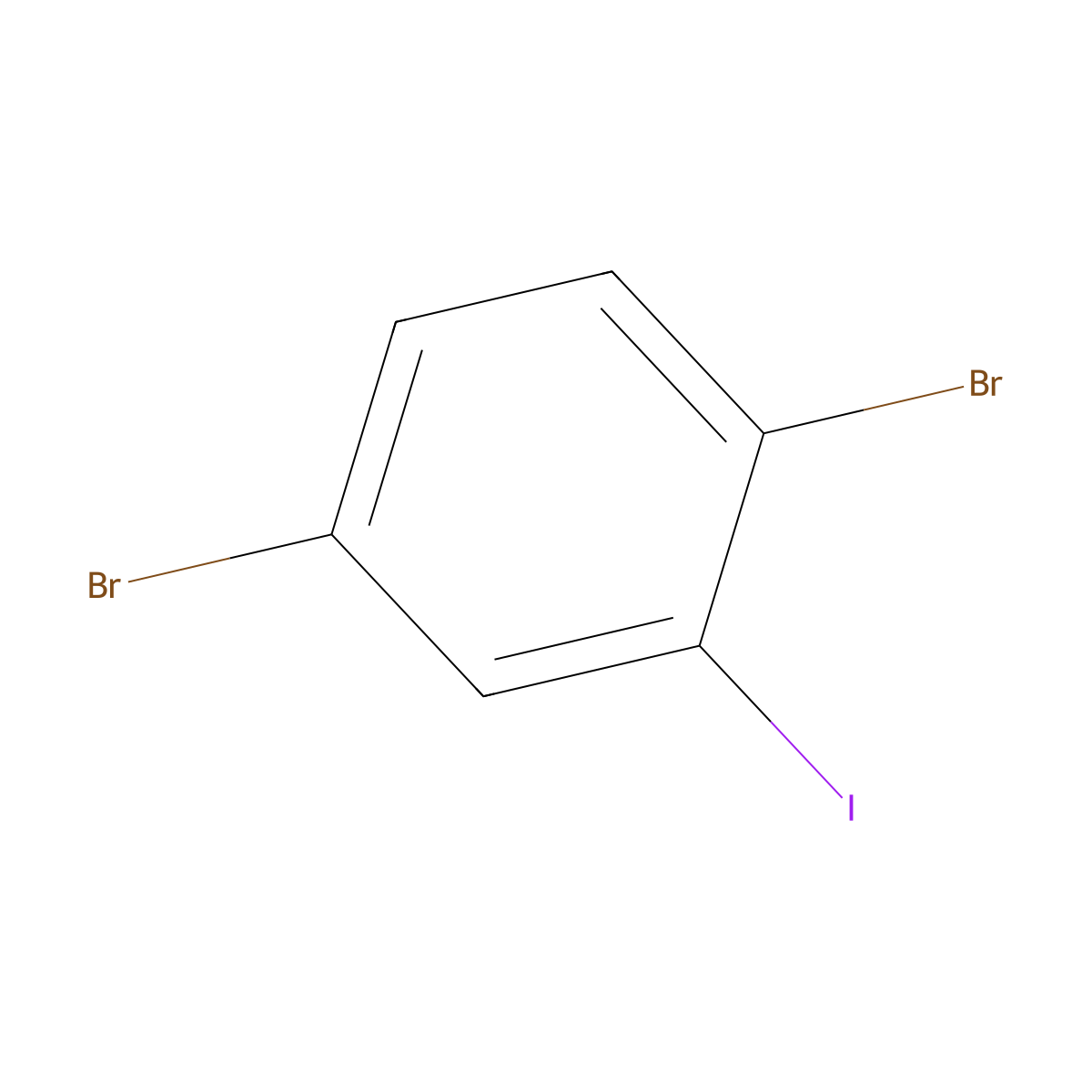 1,4-Dibromo-2-iodobenzene molecular structure, CAS 89284-52-6