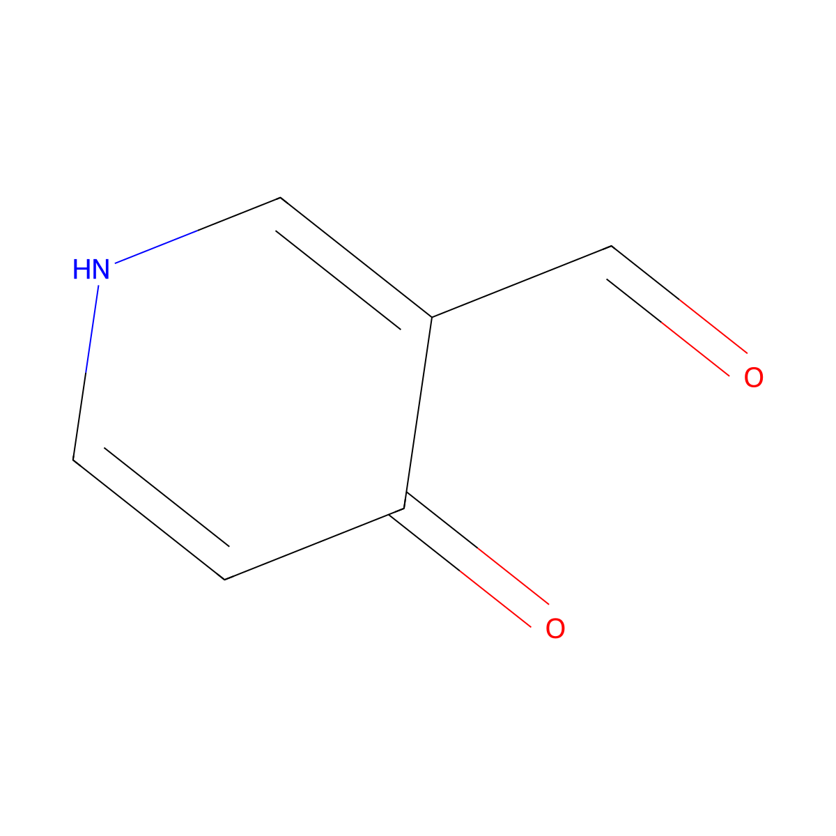 4-Hydroxynicotinaldehyde molecular structure, CAS 89380-70-1