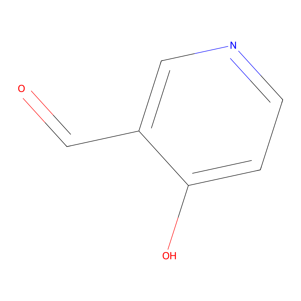 4-Hydroxynicotinaldehyde molecular structure, CAS 89380-70-1