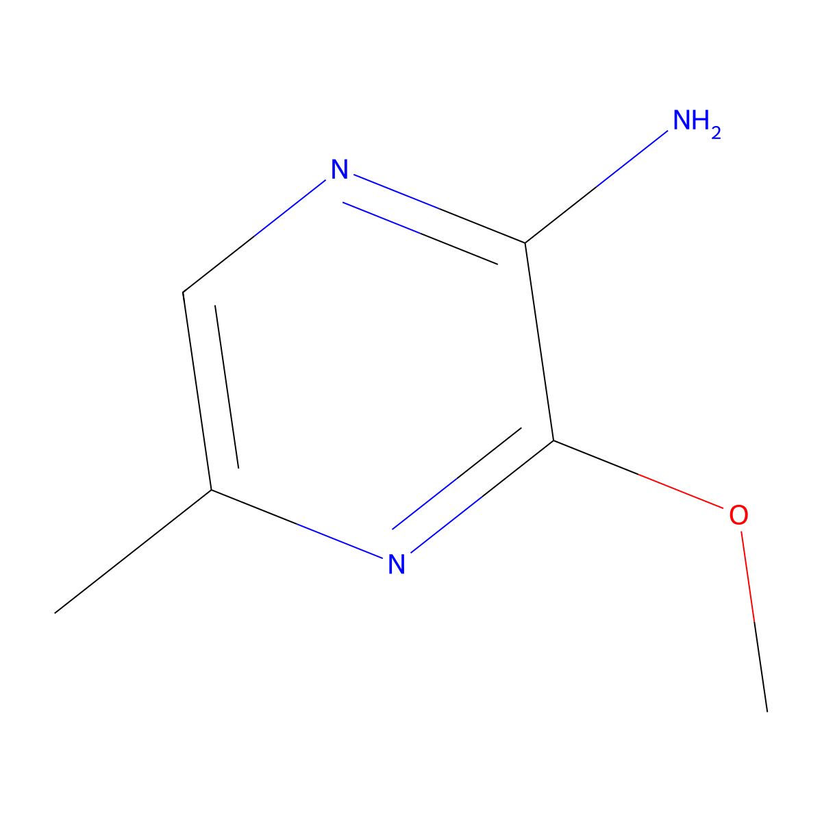 3-Methoxy-5-methyl-2-pyrazinamine molecular structure, CAS 89464-87-9