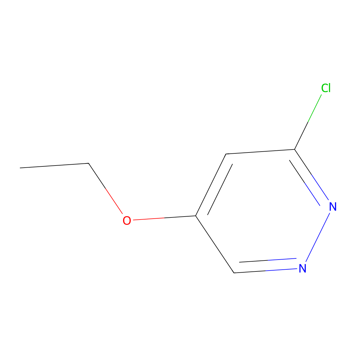3-Chloro-5-ethoxypyridazine molecular structure, CAS 89466-35-3