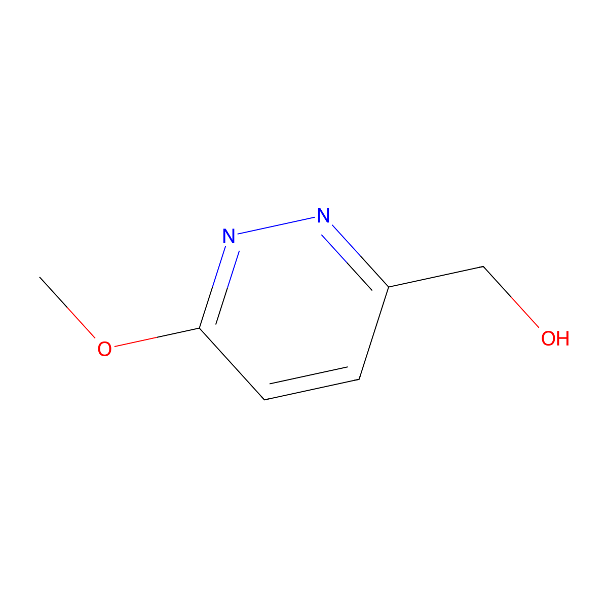 (6-Methoxypyridazin-3-yl)methanol molecular structure, CAS 89532-79-6